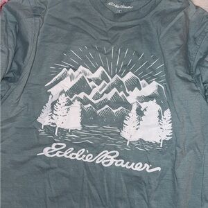 Eddie Bauer Blue and Black Tee